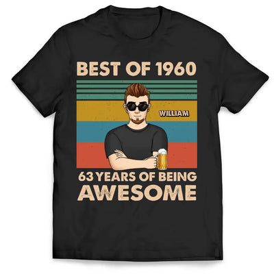 Years of Being Awesome - Personalized T-Shirt, Father's Day Gift Ideas