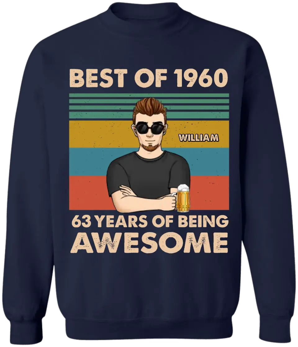 Years of Being Awesome - Personalized T-Shirt, Father's Day Gift Ideas