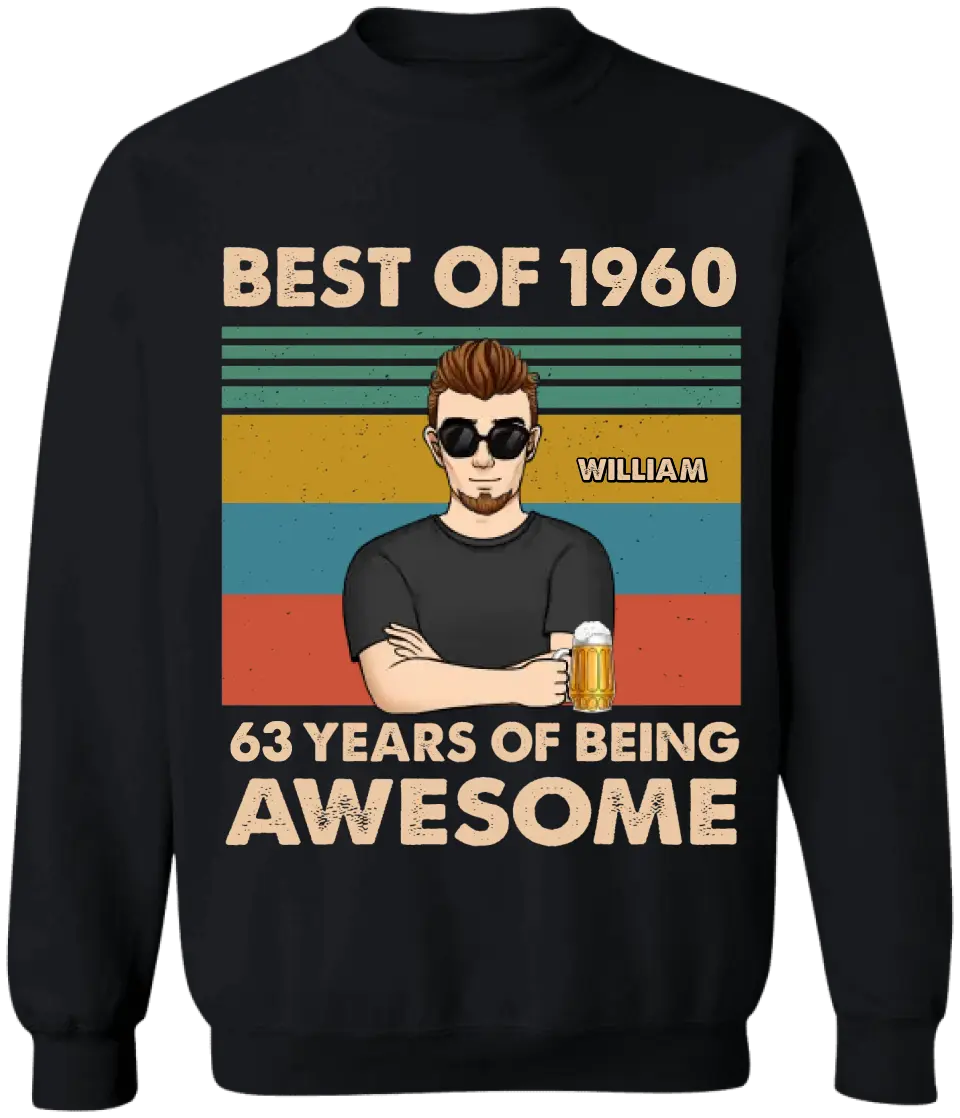Years of Being Awesome - Personalized T-Shirt, Father's Day Gift Ideas