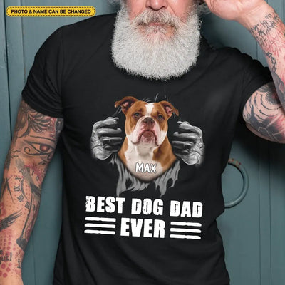 Best Dog Dad Ever - Personalized T-Shirt, Gift For Dog Lover, Gift For Father's Day