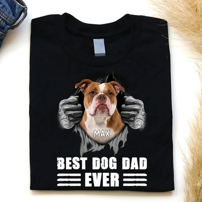 Best Dog Dad Ever - Personalized T-Shirt, Gift For Dog Lover, Gift For Father's Day