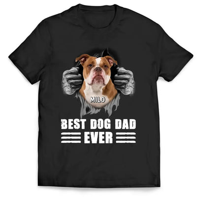 Best Dog Dad Ever - Personalized T-Shirt, Gift For Dog Lover, Gift For Father's Day