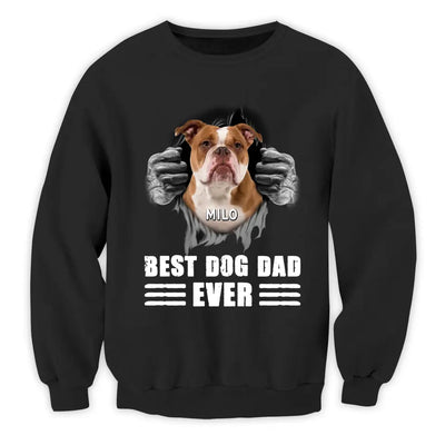 Best Dog Dad Ever - Personalized T-Shirt, Gift For Dog Lover, Gift For Father's Day
