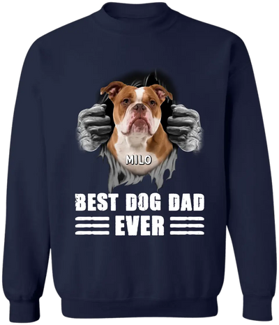 Best Dog Dad Ever - Personalized T-Shirt, Gift For Dog Lover, Gift For Father's Day