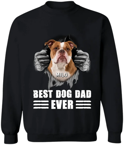 Best Dog Dad Ever - Personalized T-Shirt, Gift For Dog Lover, Gift For Father's Day