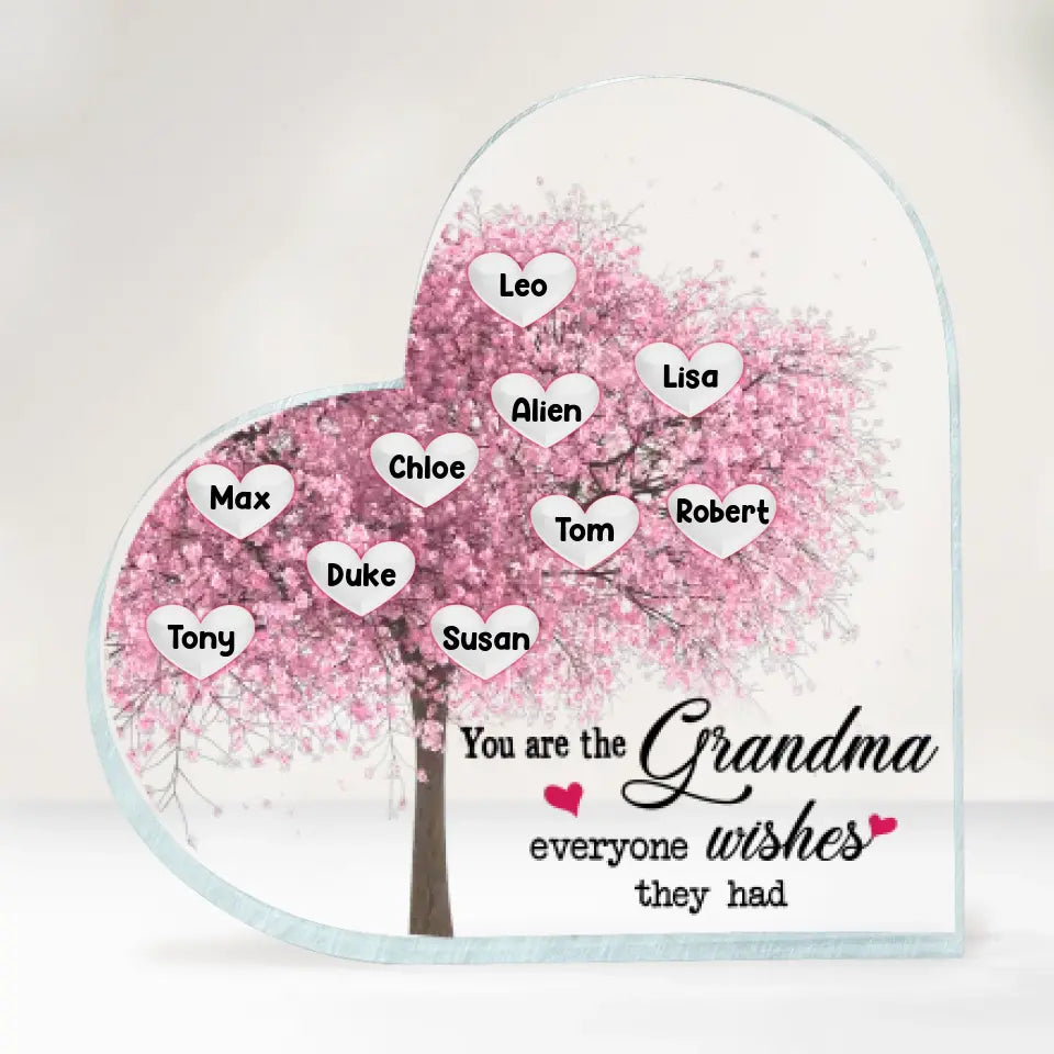 You Are The Grandma Everyone Wishes They Had - Personalized Acrylic Plaque, Gift For Grandma