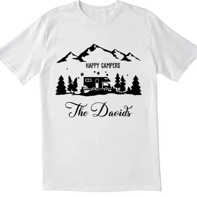 Happy Campers - Personalized Camping T-Shirt, Gift For Camping Lovers