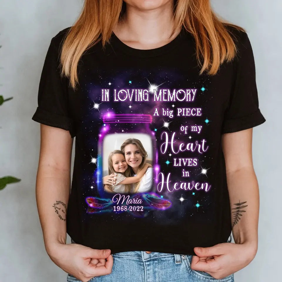 In Loving Memory Family Loss Custom Photo - Personalized T-shirt,  Memorial Gift For Loss of Loved One