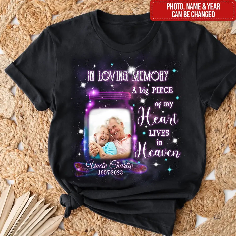 In Loving Memory Family Loss Custom Photo - Personalized T-shirt,  Memorial Gift For Loss of Loved One