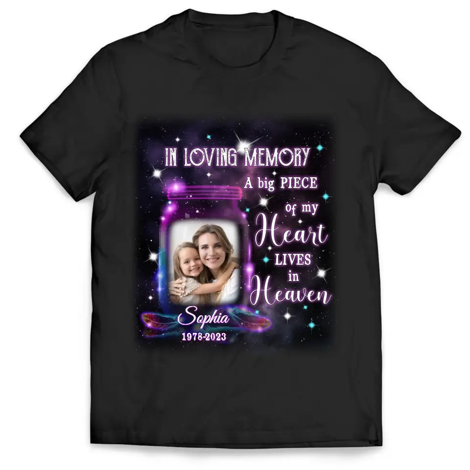 In Loving Memory Family Loss Custom Photo - Personalized T-shirt,  Memorial Gift For Loss of Loved One