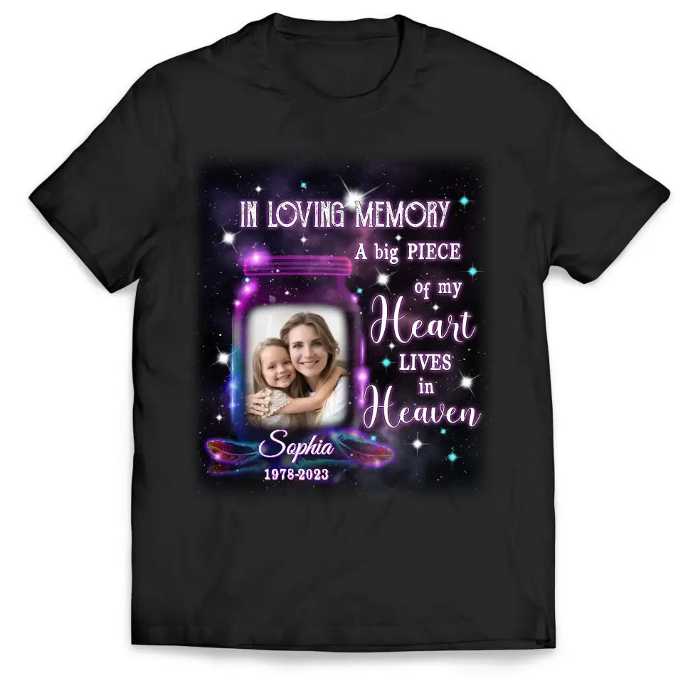 In Loving Memory Family Loss Custom Photo - Personalized T-shirt,  Memorial Gift For Loss of Loved One
