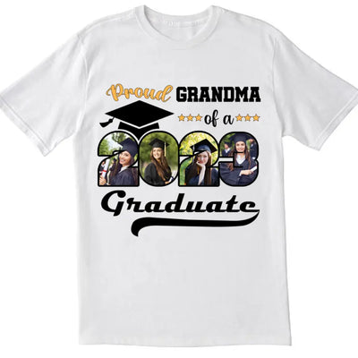 Proud Family Of A 2023 Graduation Custom Photo - Personalized T-shirt, Class 2023 Gift, Graduation Gift