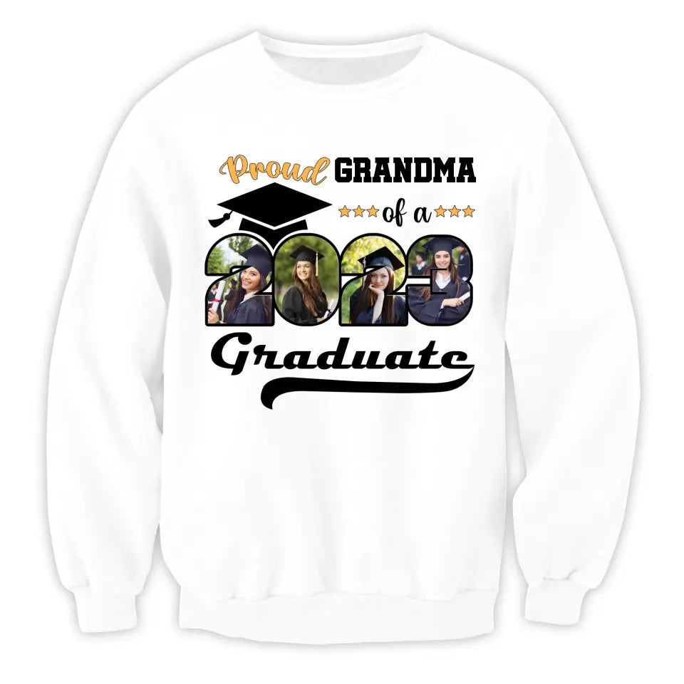 Proud Family Of A 2023 Graduation Custom Photo - Personalized T-shirt, Class 2023 Gift, Graduation Gift