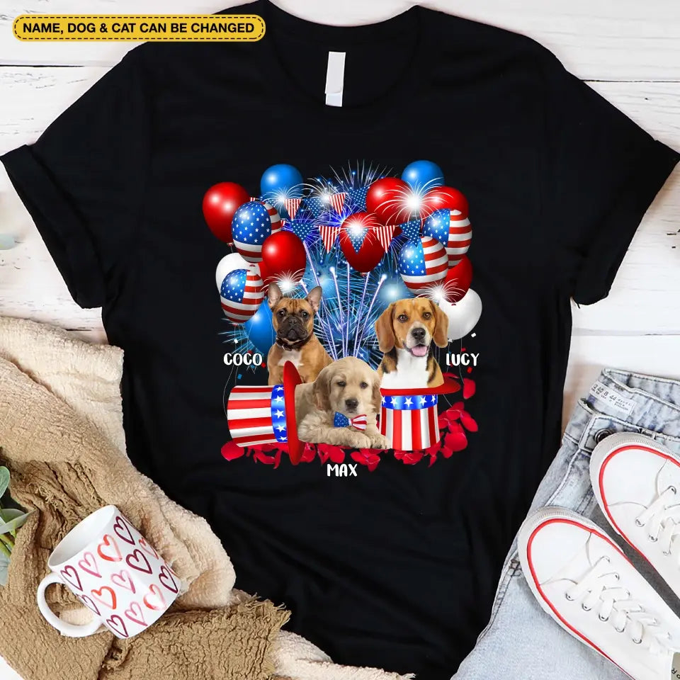 Limited Edition Dog 4th Of July - Personalized T-Shirt, 4th Of July Dog