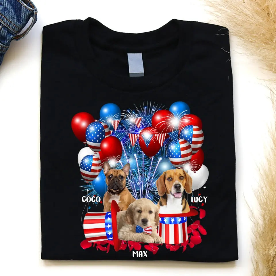 Limited Edition Dog 4th Of July - Personalized T-Shirt, 4th Of July Dog