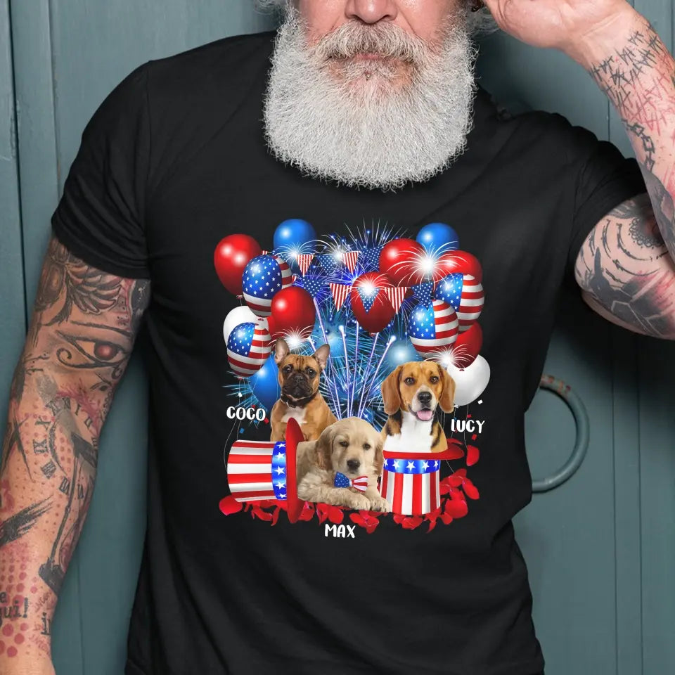 Limited Edition Dog 4th Of July - Personalized T-Shirt, 4th Of July Dog