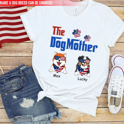 The DogFather - Personalized 4th Of July T-Shirt, Independence Day Gift For Dog Lover