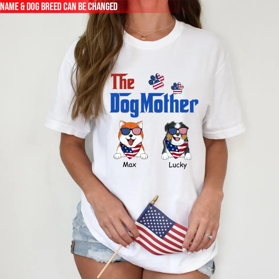 The DogFather - Personalized 4th Of July T-Shirt, Independence Day Gift For Dog Lover