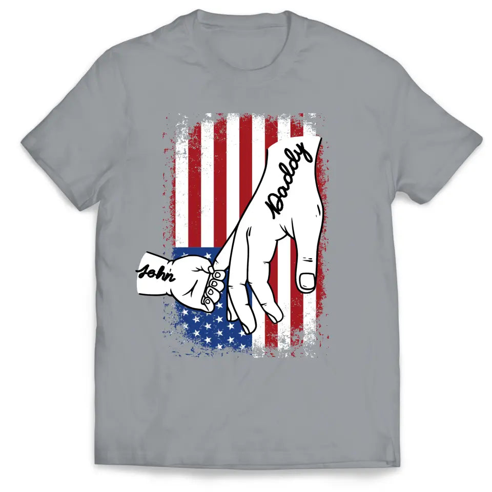 Family Hands 4th Of July - Personalized T-Shirt, 4th Of July Family Gift