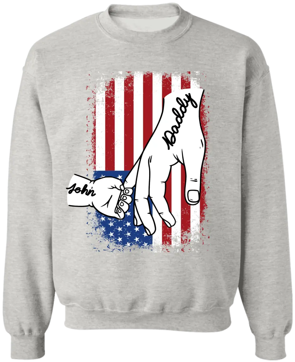 Family Hands 4th Of July - Personalized T-Shirt, 4th Of July Family Gift