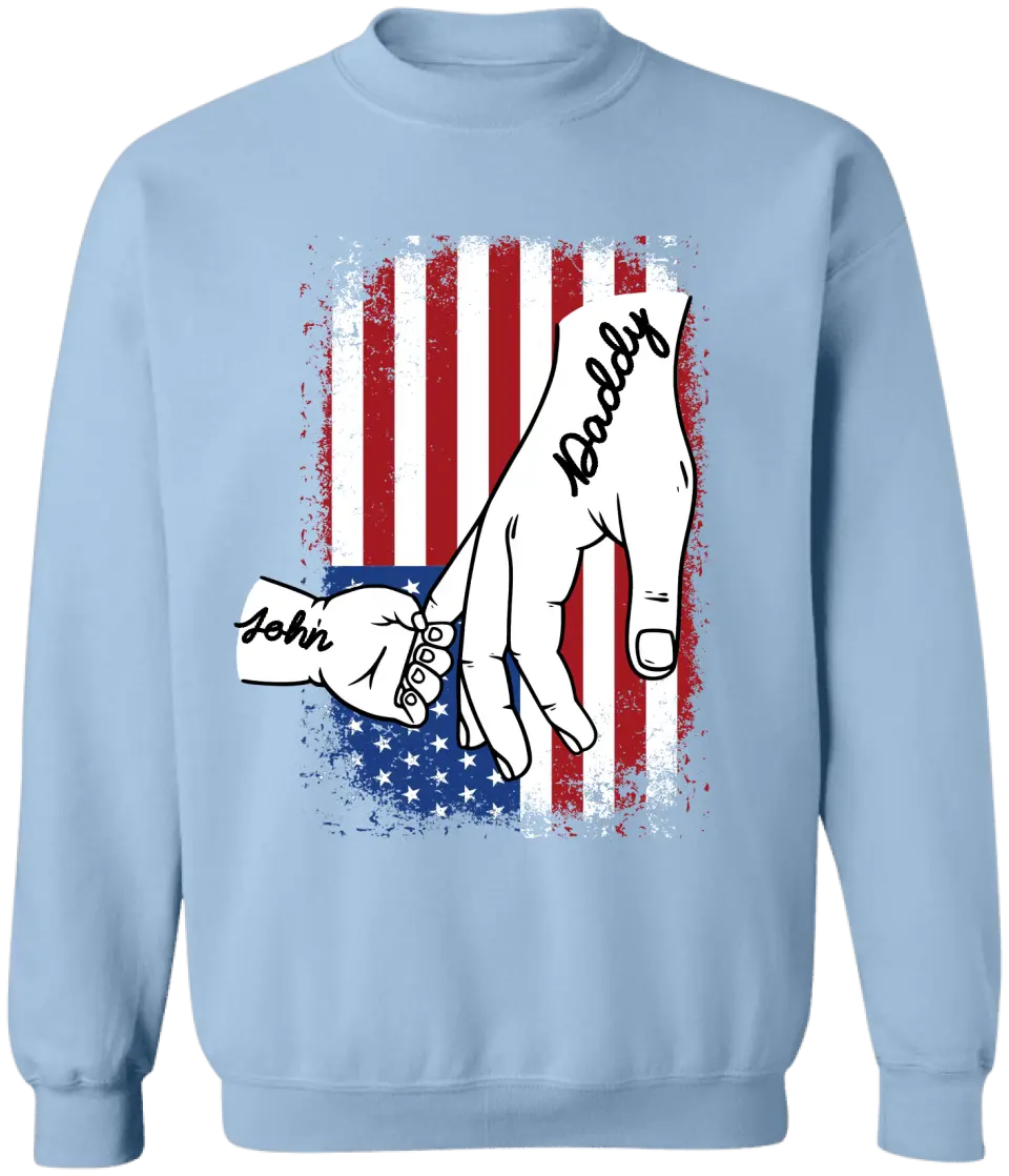 Family Hands 4th Of July - Personalized T-Shirt, 4th Of July Family Gift