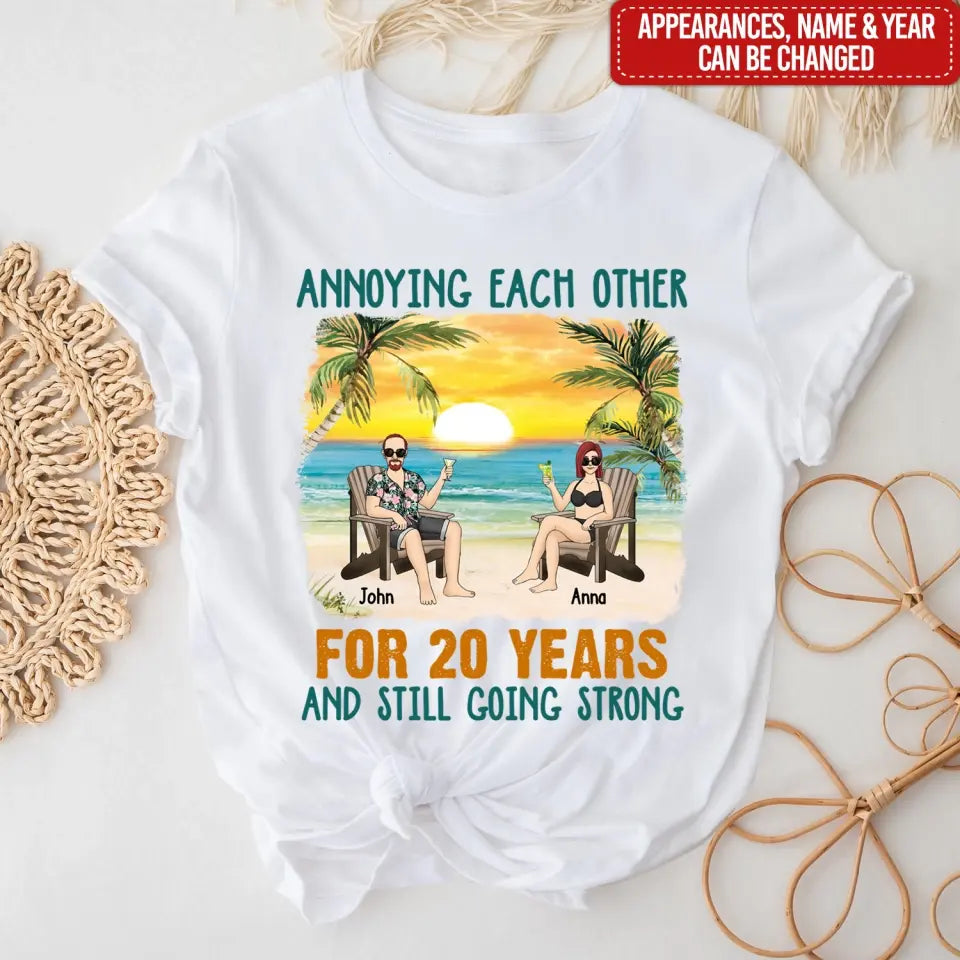 Annoying Each Other Beach Summer - Personalized T-shirt, Couple Gift, Summer Gift for Family