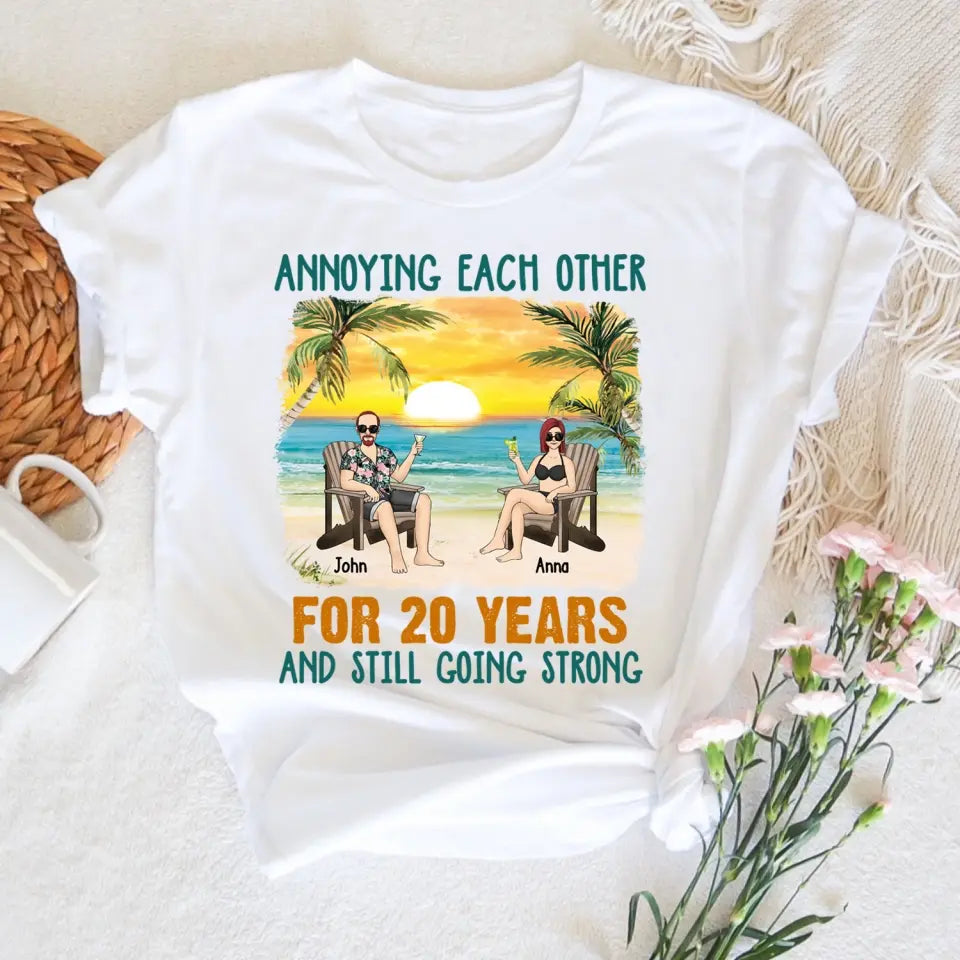 Annoying Each Other Beach Summer - Personalized T-shirt, Couple Gift, Summer Gift for Family
