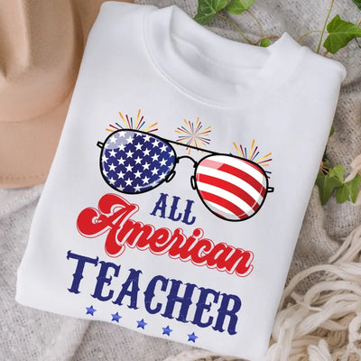 All American, 4th Of July Flag - Personalized T-Shirt, Fourth Of July Shirts, Independence Day Gift