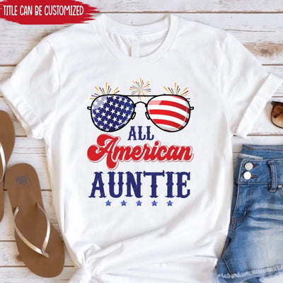 All American, 4th Of July Flag - Personalized T-Shirt, Fourth Of July Shirts, Independence Day Gift
