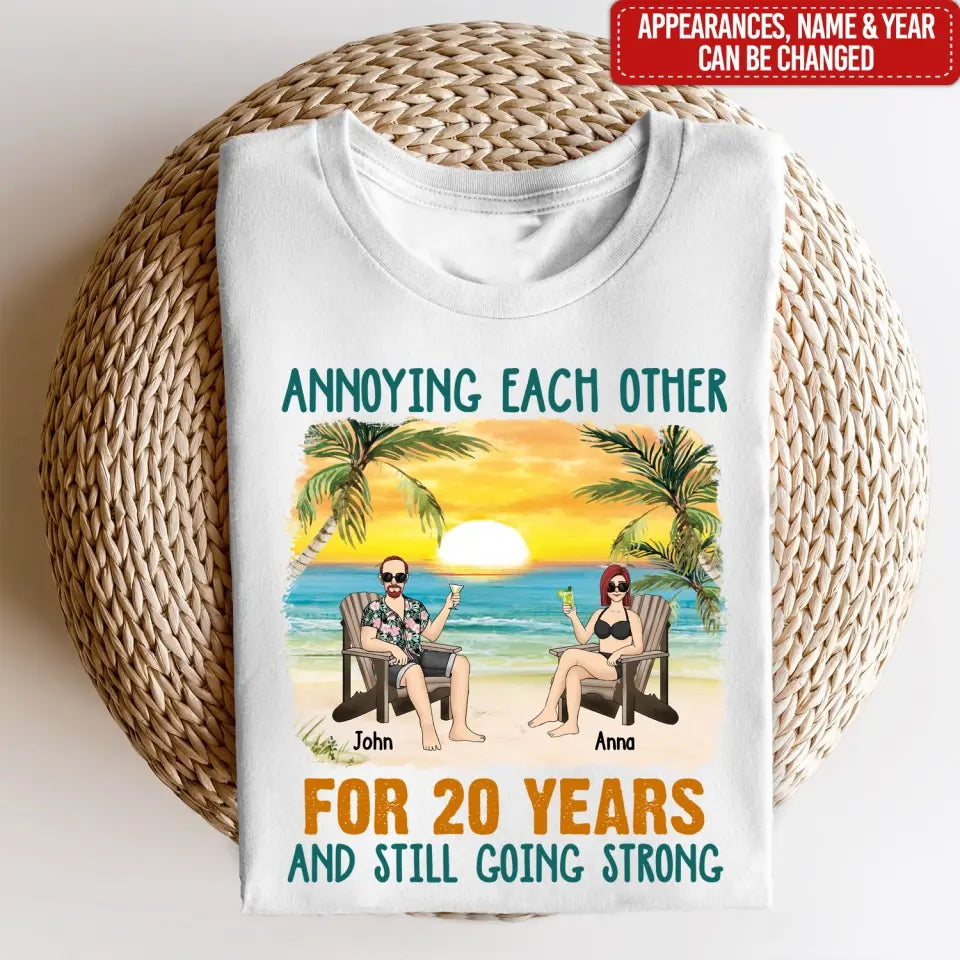 Annoying Each Other Beach Summer - Personalized T-shirt, Couple Gift, Summer Gift for Family