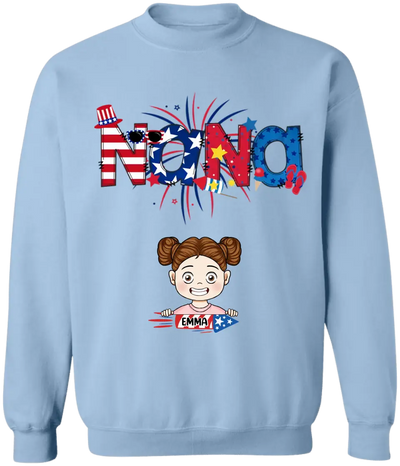 4th Of July Grandma - Personalized Grandma Shirt, Independence Day Gift For Grandma, Mom