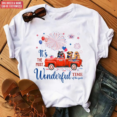 It's The Most Wonderful Time Of The Year - Personalized T-Shirt, 4th Of July T-Shirt