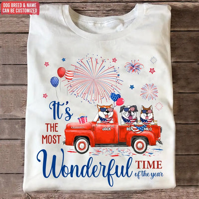 It's The Most Wonderful Time Of The Year - Personalized T-Shirt, 4th Of July T-Shirt