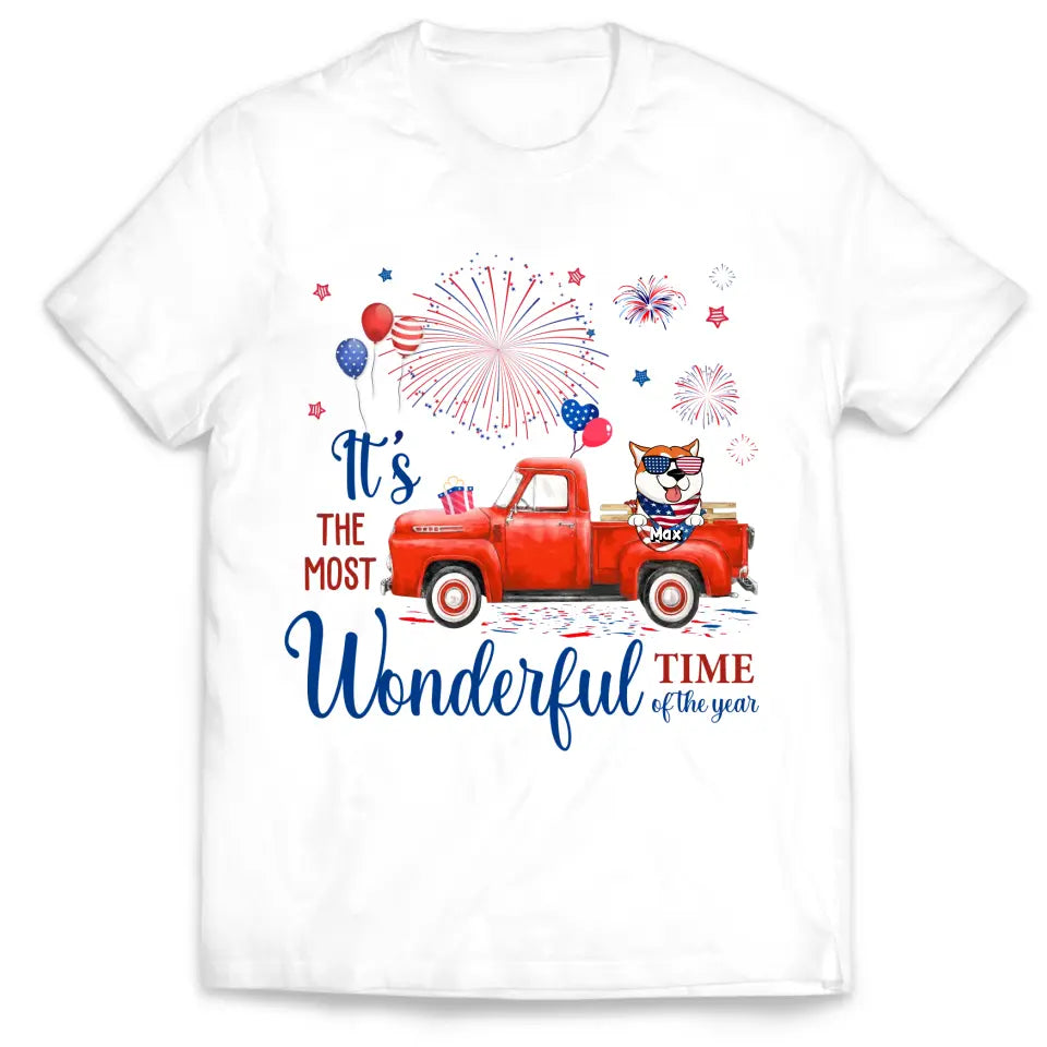 It's The Most Wonderful Time Of The Year - Personalized T-Shirt, 4th Of July T-Shirt