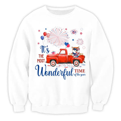 It's The Most Wonderful Time Of The Year - Personalized T-Shirt, 4th Of July T-Shirt