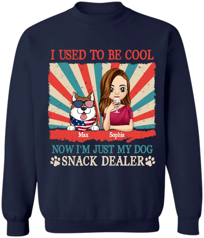 I Used To Be Cool Now I’m Just My Dogs Snack Dealer - Personalized T-Shirt, Gift For 4th Of July