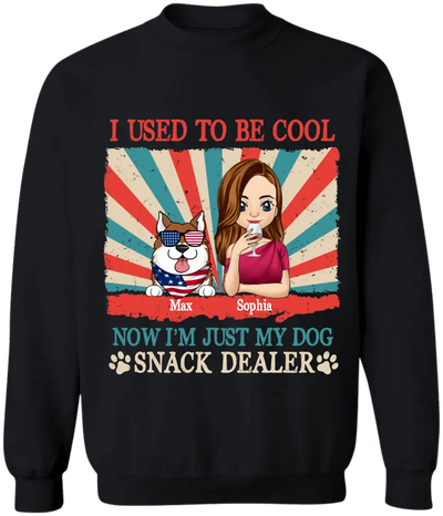 I Used To Be Cool Now I’m Just My Dogs Snack Dealer - Personalized T-Shirt, Gift For 4th Of July