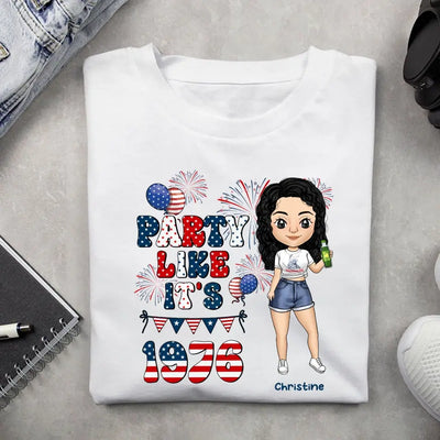 Party Like It's 1976 - Personalized T-Shirt, 4th Of July T-Shirt