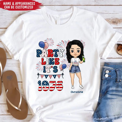 Party Like It's 1976 - Personalized T-Shirt, 4th Of July T-Shirt