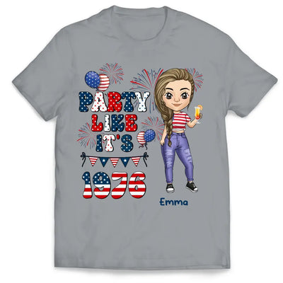 Party Like It's 1976 - Personalized T-Shirt, 4th Of July T-Shirt