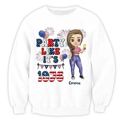 Party Like It's 1976 - Personalized T-Shirt, 4th Of July T-Shirt