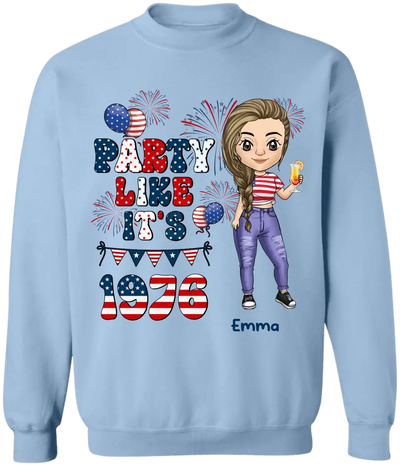 Party Like It's 1976 - Personalized T-Shirt, 4th Of July T-Shirt