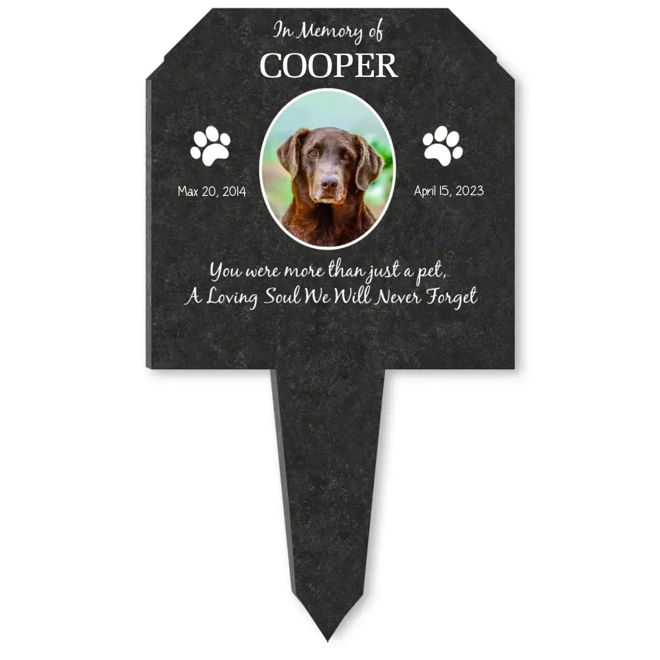 You Were More Than Just A Pet, A Loving Soul We Will Never Forget - Personalized Plaque Stake, Gift For Pet Lovers