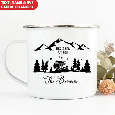Happy Campers - Personalized Campfire Mug, Gift For Camping Lovers
