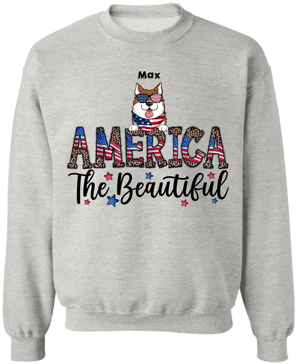 America The Beautiful - Personalized T-Shirt, Gift For 4th of July