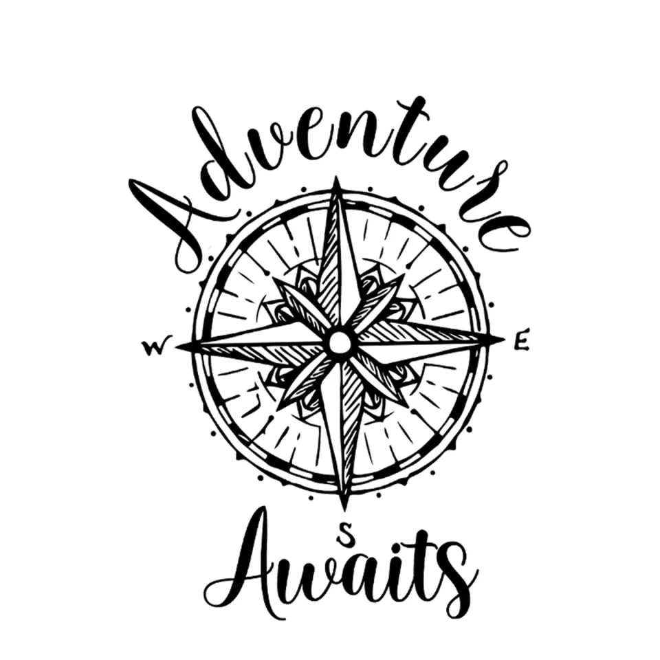 Adventure Awaits - Personalized Decal, Camping Decal For Camping Lovers