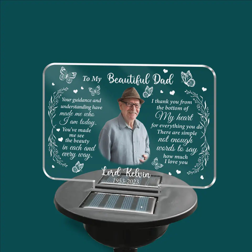 Your Guidance And Understanding Have Made Me Who I Am Today - Personalized Solar Light