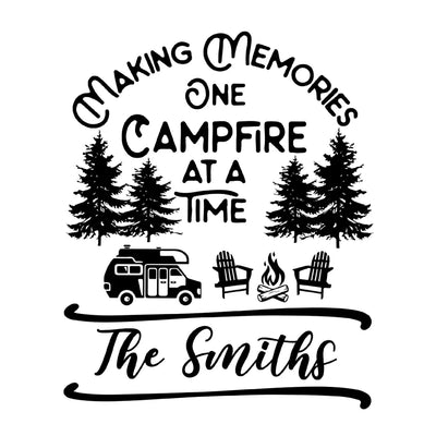 Making Memories One Campsite At A Time - Personalized Decal, Camping Decal, Gift For Camping Lovers