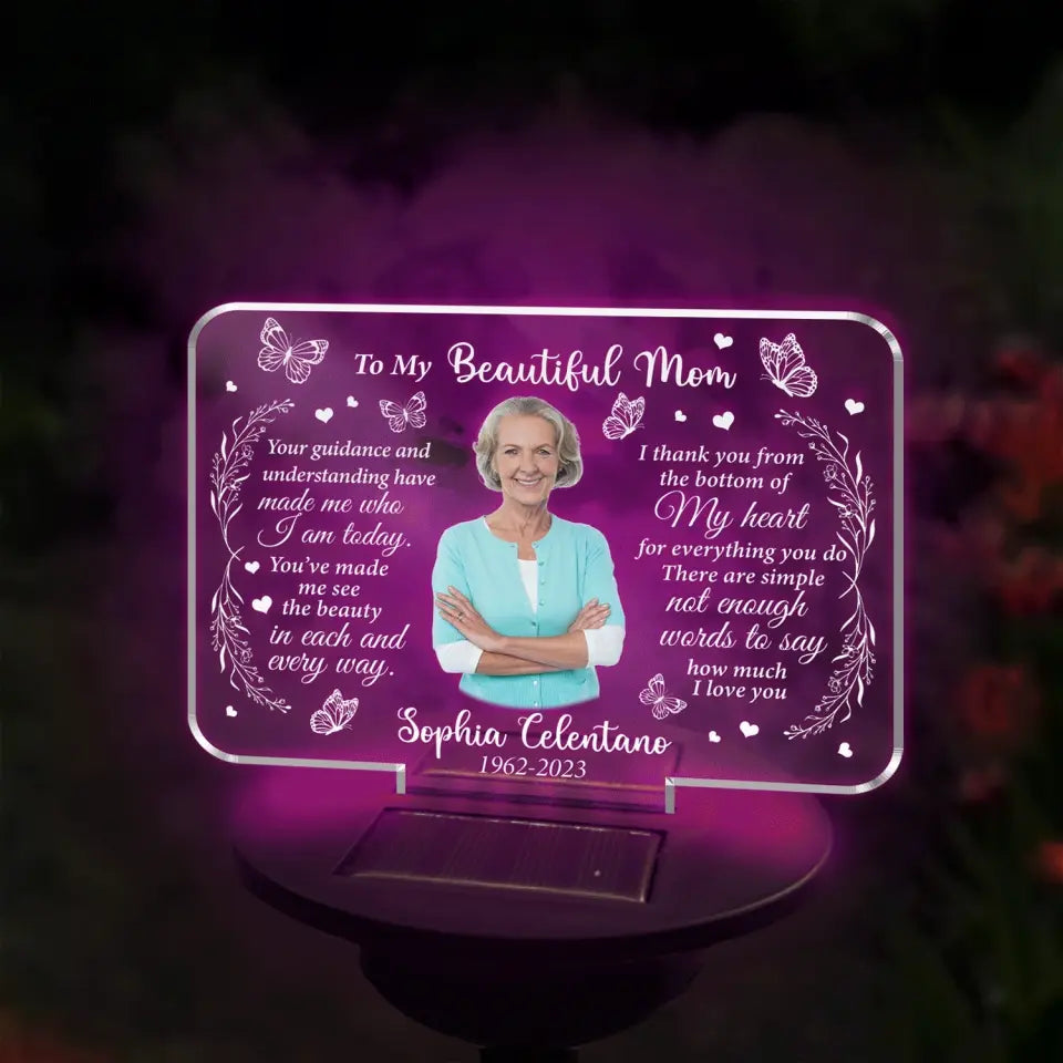 Your Guidance And Understanding Have Made Me Who I Am Today - Personalized Solar Light