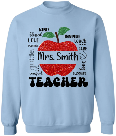 Blessed To Be Called Teacher Typography Boho - Personalized T-shirt, Back To School Gift For Teacher From Student